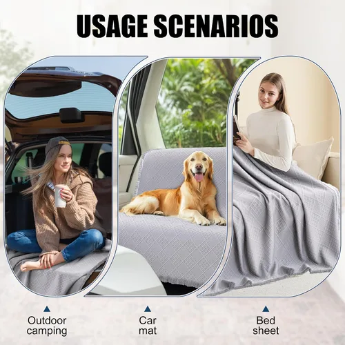 Miniatura 7 de Fundas impermeables para sofá modular en forma de L, 2 piezas, lavable, en forma de L, protector de muebles acolchado de jacquard para perros, Gris