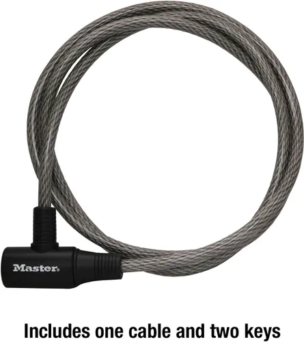 Miniatura 6 de Master Lock Cable Lock, Keyed Bike Lock, 6 ft. Long, 8154DPF