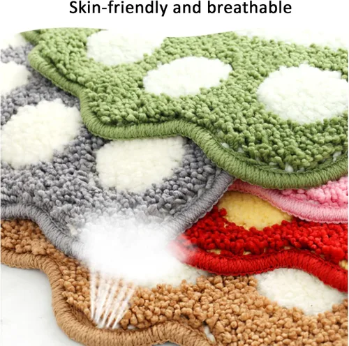 Miniatura 5 de Alfombras de baño, absorbentes de agua, antideslizantes, para usar en el baño, ducha, habitación, etc. Tapete de baño de microfibra suave, lavable a