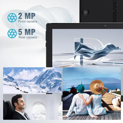 Miniatura 5 de DigiLand Tablet Android 15, Tablet Android de 10.1" con procesador Octa-core 6GB RAM+32GB ROM (Soporte Expand TF) Cámara frontal de 2MP/posterior