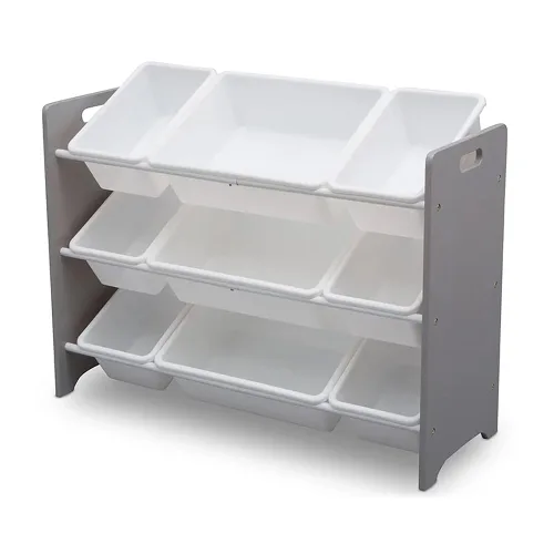 Miniatura 2 de Organizador Delta Children MySize 9 de juguetes, de plástico, gris