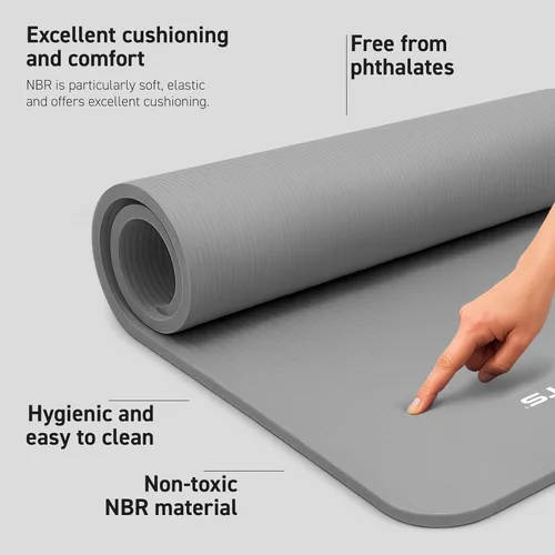 Miniatura 2 de MSPORTS Esterilla de yoga premium antideslizante gruesa – Esterilla de ejercicios extra cómoda para entrenamientos en casa, pilates, estiramiento
