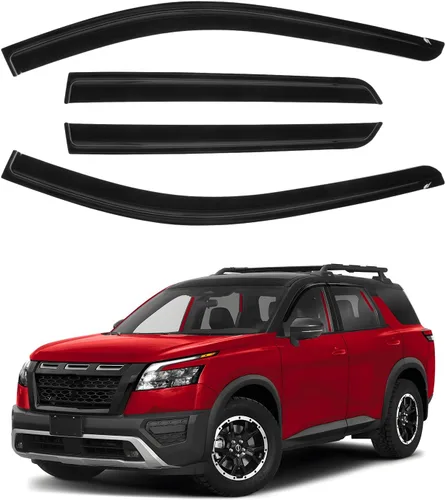 Miniatura 57 de Canvcle RAV4 Rain Guards - Window Visors for Toyota RAV4 2006-2012, Outside-Mount Tape-On Side Window Wind Deflectors for RAV4 Accessories, Vent