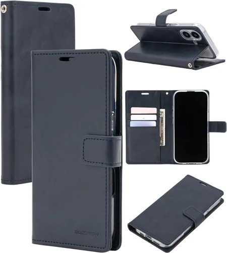 Miniatura 53 de GOOSPERY Blue Moon Wallet para Samsung Galaxy Note 10 Case (2019) Funda de cuero con tapa (Negro)