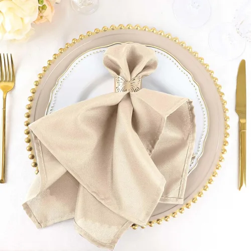 Miniatura 41 de Efavormart - Juego de 5 servilletas de tela de 20 x 20 pulgadas, servilletas de cena naranjas sin costuras, servilletas de mesa de lino lavables