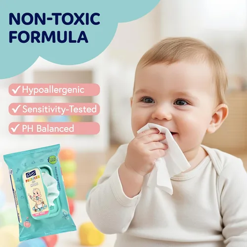 Miniatura 2 de Dr. Fischer Toallitas para chupete, 100% de grado alimenticio, no tóxicas para botellas, chupetes, juguetes, bombas y más