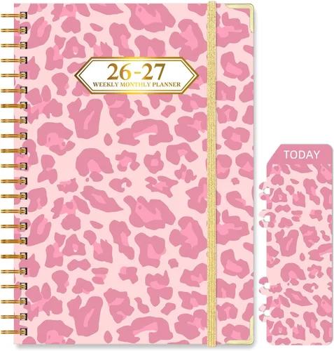 Miniatura 14 de 2026-2027 Planner, Jul.2026-Jun.2027 Planner Weekly and Monthly 6.25"x8.5" with Page Tabs, Calendar Hardcover with Inner Pocket, Elastic Band