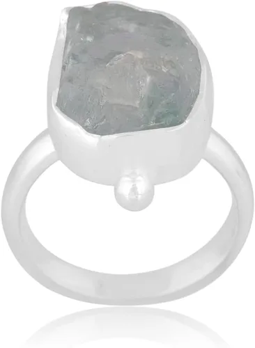 Miniatura 13 de Anillo trenzado de plata esterlina 925 con piedras preciosas crudas para mujer, joyería hecha a mano