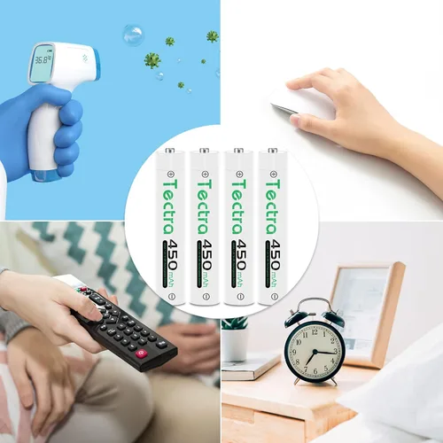 Miniatura 4 de Tectra 2 pilas AAAA, batería recargable Ni-MH AAAA + cargador USB LED para bolígrafo de superficie, lápiz capacitivo activo, vela LED, linterna, CD