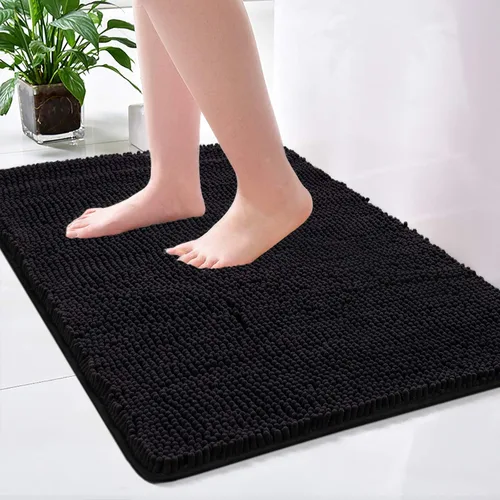 Miniatura 15 de Noahas Alfombras de baño de 20 x 30 pulgadas, tapetes de baño de felpilla de lujo suaves, antideslizantes y absorbentes, para bañera, alfombra