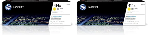 HP Cartucho de tóner amarillo 414A | Funciona con Color LaserJet Enterprise M455dn, MFP M480f, Pro M454, MFP M479 Series | W2022A (paquete de 2)