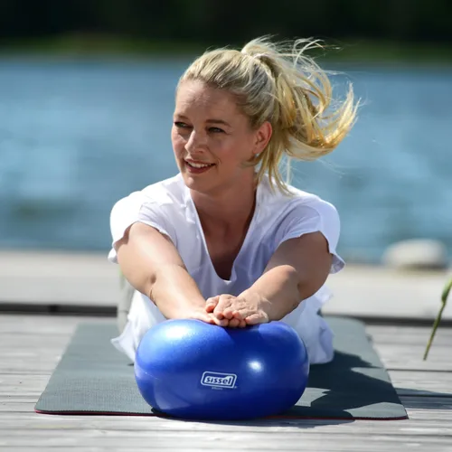 Miniatura 7 de SISSEL Pilates Soft Ball Gray 8.5 in Phthalate- & Latex-Free PVC for Deep Relaxation & Muscle Strengthening 340 lbs Capacity Includes