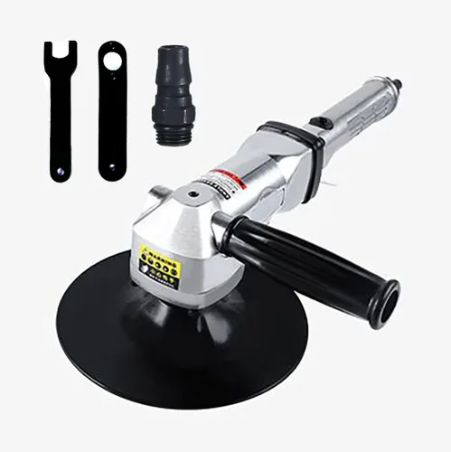 Miniatura 4 de Lijadora neumática de 7 pulgadas, máquina de carpintería con forma de superficie curvada, pulidora de aire, ligera a 5.88 libras, velocidad