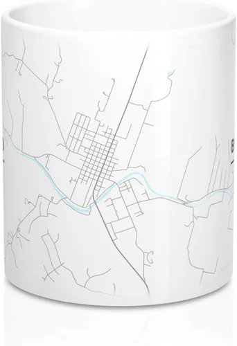Miniatura 2 de Blanco, Texas TX Map Mug (11 oz)