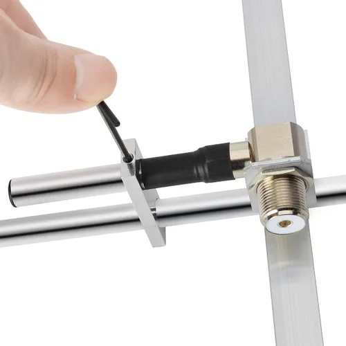 Miniatura 4 de Antena Yagi UHF TWAYRDIO 400-470Mhz, Antena Base Vertical de Alta Ganancia para Exteriores GMRS, Antena Yagi Direccional de 7dBi