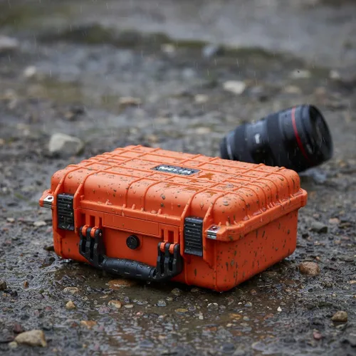 Miniatura 7 de MEIJIA Funda protectora portátil impermeable para todo tipo de clima, funda rígida, funda para cámara con espuma de ajuste personalizado, compatible