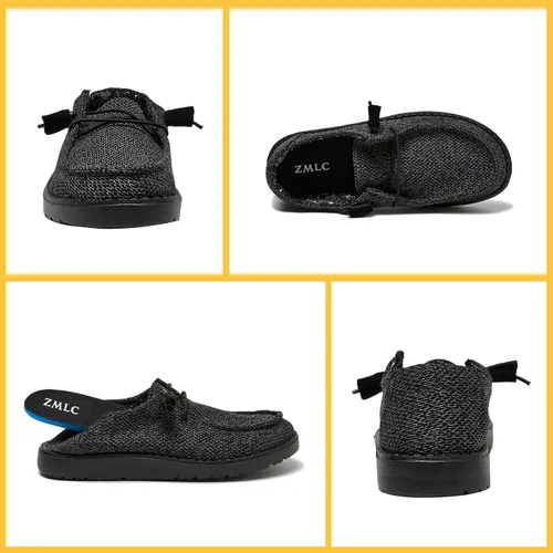 Miniatura 8 de zmlc Mocasines sin cordones para mujer, zapatos planos para mujer, cómodos mocasines informales, zapatos para caminar, zapatos náuticos con suela
