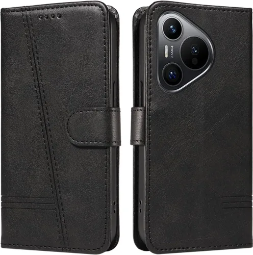 Miniatura 38 de Funda con tapa para Huawei Nova Lite 3, protección de 360 grados, a prueba de golpes, de piel sintética, con función atril y 3 ranuras