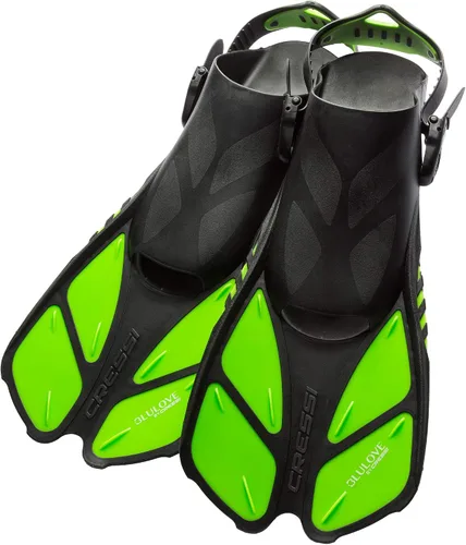 Miniatura 2 de Cressi Juego de snorkel para adultos (máscara, esnórquel, aletas ajustables) ideal para viajes, equipo ligero y colorido Bonete Set