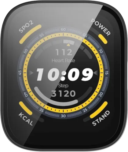 Miniatura 6 de BabyValley Protector de pantalla de 3 piezas compatible con Amazfit Bip 5 Smartwatch Accessories Covers Resistente a los arañazos Funda protectora