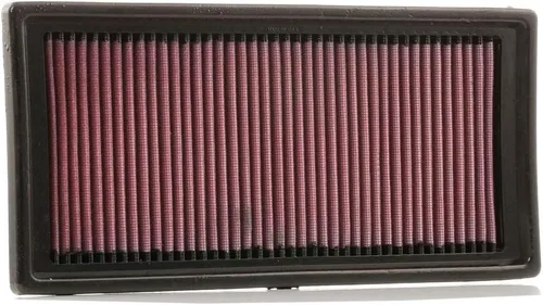 K&N Filtro de aire del motor: reutilizable, limpia cada 75,000 millas, lavable, Premium, Filtro de aire de repuesto para automóvil: Compatible con