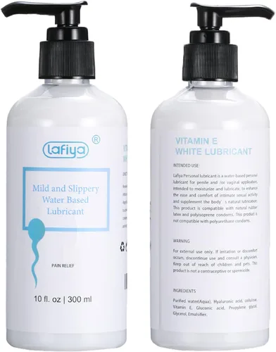 Miniatura 2 de Lubricante a base de agua, lubricante blanco cremoso de vitamina E para sexo vaginal y anal, lubricante personal antideslizante de larga duración