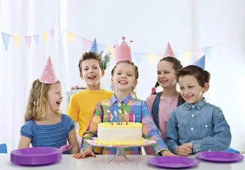 Miniatura 6 de Exquisitos platos de plástico morado Party Solids para fiesta, platos desechables morados de 7 pulgadas, suministros resistentes, 100 piezas