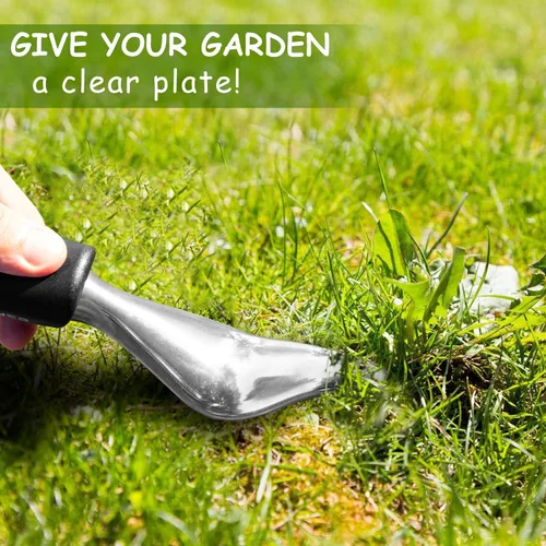 Miniatura 7 de SZHLUX Herramienta de deshierbe manual, herramienta de extracción de malezas prémium para jardín, herramienta de mano de jardinería con mango Verde
