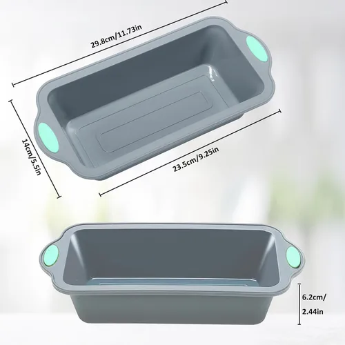 Miniatura 6 de To encounter Molde de silicona para pan y hogaza de 9 pulgadas, paquete de 2 moldes de silicona antiadherentes de grado alimenticio para hornear pan