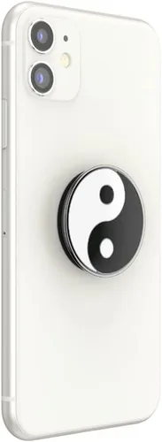 Miniatura 3 de Agarre para teléfono PopSockets con soporte expansible, agarre adhesivo, esmaltado - Yin Yang