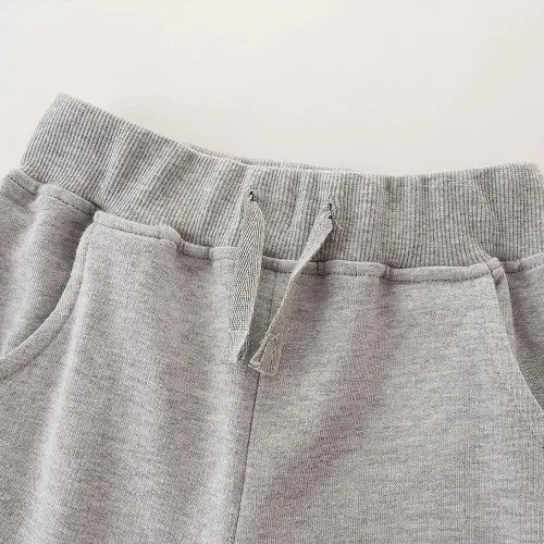 Miniatura 3 de Paquete de 3 pantalones deportivos elásticos con cordón para bebé, de algodón, dinosaurio, con bolsillos