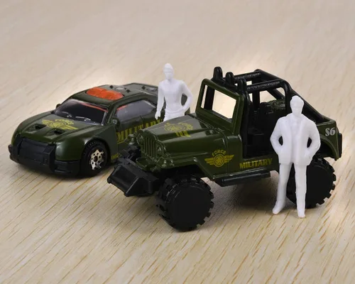 Miniatura 5 de DS. DISTINCTIVE STYLE Figuras sin pintar escala 1:50 Surtido Poses en miniatura Personas para diseño arquitectónico Proyecto Escala O Modelo Trenes