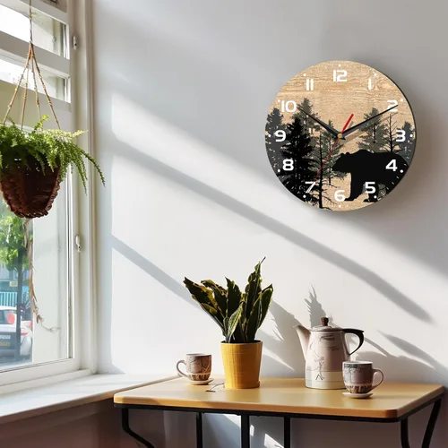 Miniatura 6 de Reloj de pared, 10 pulgadas, silencioso, sin tictac, decoración de cocina para el hogar, funciona con pilas, para baño, dormitorio, sala de estar