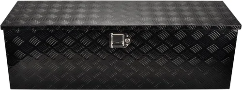 Miniatura 28 de Caja de herramientas de aluminio de 60 pulgadas para camión, caja de pecho de remolque, organizador de almacenamiento bajo la carrocería
