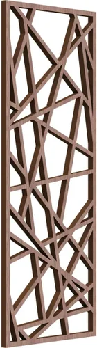 Miniatura 176 de Conway Paneles de pared decorativos de madera con calado, 9 3/8 pulgadas de ancho x 24 3/8 pulgadas de alto x 1/4 de alto, aliso