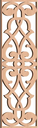 Miniatura 32 de 9 3/8"W x 24 3/8"H x 1/4"T Bellaire Decorativos Paneles de pared de madera calado, abedul