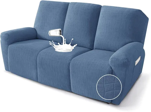 Miniatura 9 de MAXIJIN Fundas impermeables para sillas reclinables pequeñas de 3 piezas, fundas reclinables que se mantienen en su lugar, fundas reclinables Lazy