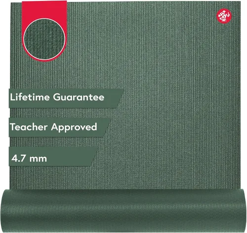 Manduka PROlite Yoga Mat 4.7mm | Lifetime Durability | Hygienic Construction | Teacher Approved Negro sage
