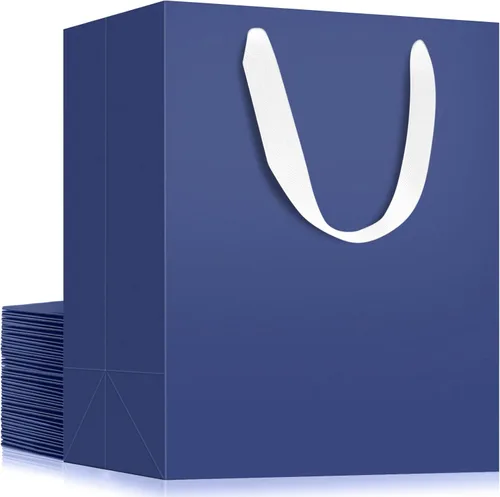 Miniatura 16 de EUSOAR Bolsas de papel de estraza grandes de 9.8 x 5.1 x 12.6 pulgadas a granel, bolsas resistentes para recuerdos de fiesta, cumpleaños, bodas