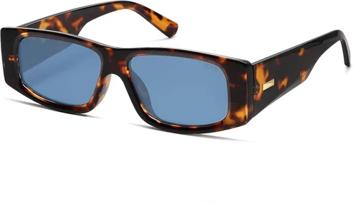 Miniatura 22 de SOJOS Gafas de sol polarizadas rectangulares Y2K de moda para mujeres y hombres, gafas de sol rave de diseñador de moda SJ2228