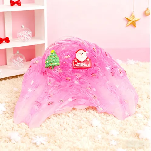 Miniatura 7 de Slime de Cristal de Navidad Rosa y Verde de 2 Paquetes para Niños, Slime para Medias de Navidad para Niños - Kit de Juguetes de Slime, Regalos