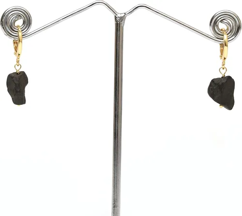 Miniatura 63 de Gempires Handmade Gemstone Hoop Earrings Raw Crystal Dangle Jewelry Hypoallergenic Gold Plated Lightweight Elegant Jewelry Gifts For Women