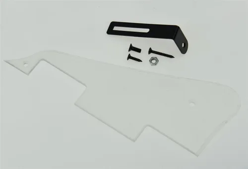 Miniatura 41 de KAISH Golpeador de guitarra LP blanco envejecido de 3 capas con soporte cromado para Epiphone Les Paul