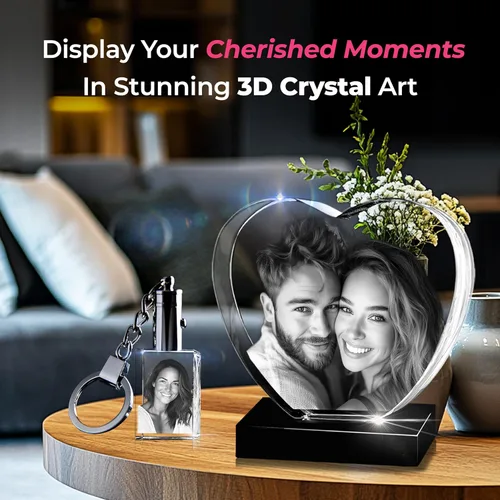 Miniatura 7 de Cristal de corazón 3D