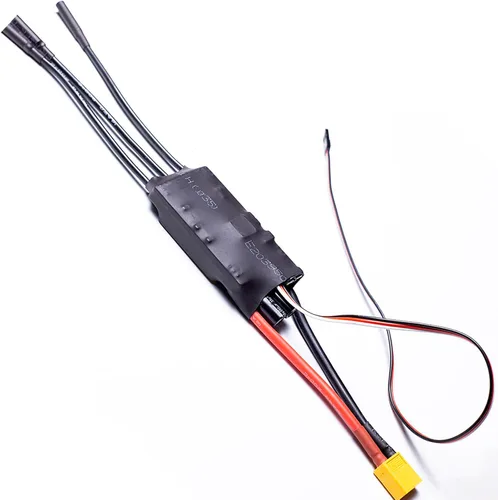 Miniatura 4 de 80A ESC 2-6S LiPo Controlador de velocidad electrónico sin escobillas con BEC XT60 y enchufe de 0.157 in para modelo RC avión Drone