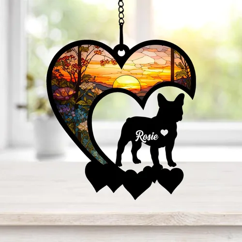 Miniatura 75 de NAZENTI Atrapasoles personalizado de sabueso afgano, adorno conmemorativo personalizado para la pérdida de mascotas, regalo de condolencia