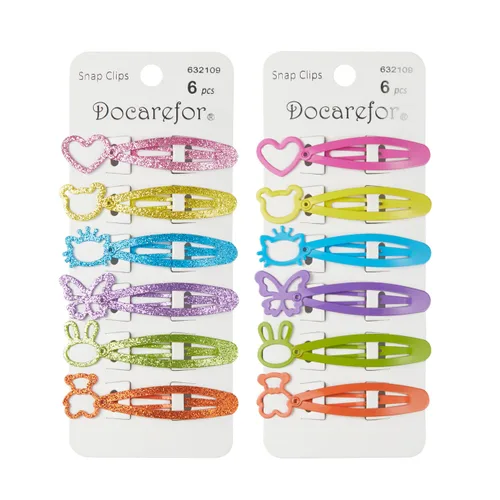 24 pinzas para el cabello para niñas, antideslizantes, de metal, a presión, para niños, adolescentes, mujeres, color caramelo sólido y brillante,
