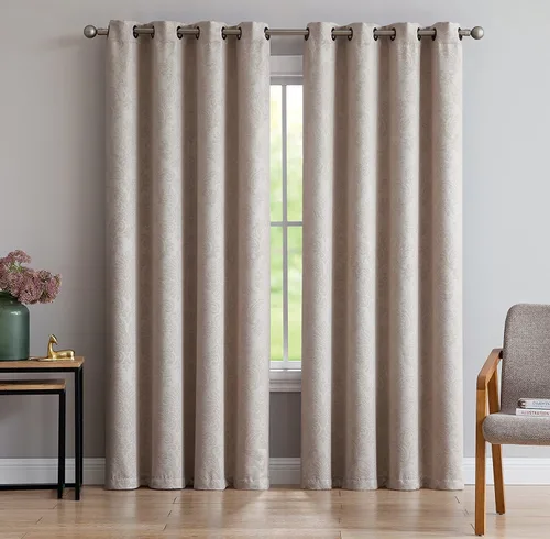 Miniatura 11 de LinenZone - Cortinas Evelyn Gris claro