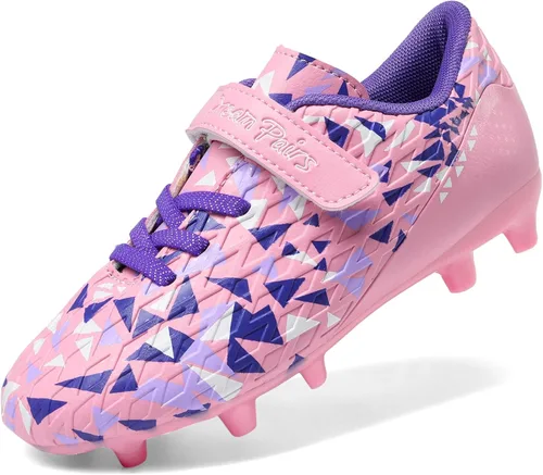DREAM PAIRS Zapatos de fútbol para niños y niñas, zapatos de fútbol para niños pequeñosniños grandes