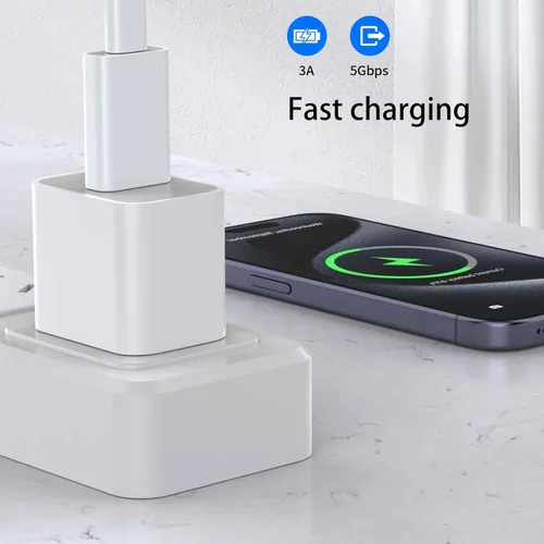 Miniatura 4 de Adaptador USB a USB C para iPhone 17/16/15, adaptador USB C hembra a USB macho, cargador convertidor tipo C para Apple Watch, AirPods 3, coche